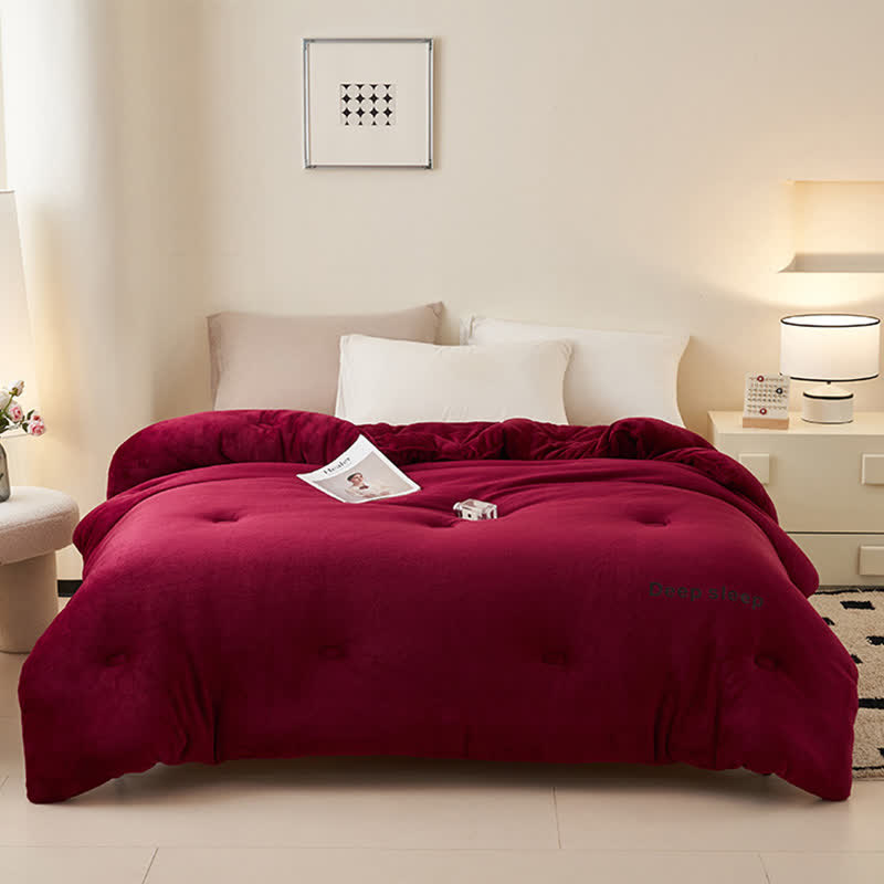 Couverture en peluche moelleuse et chaude avec imprimé lettre - image 13