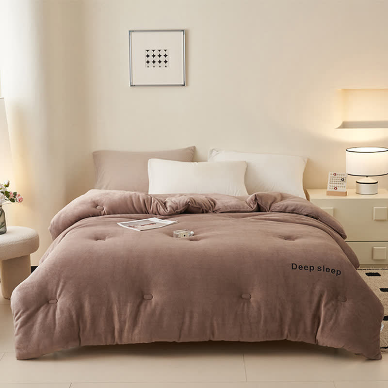 Couverture en peluche moelleuse et chaude avec imprimé lettre - image 15