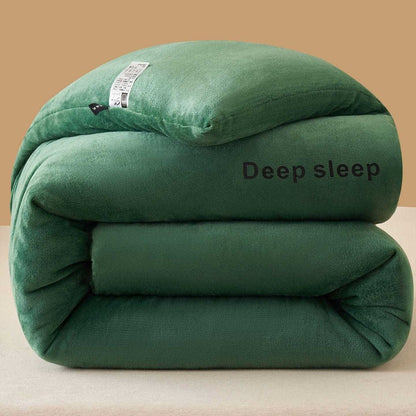 Couverture en peluche moelleuse et chaude avec imprimé lettre - vert foncé - 220 cm x 240 cm - image 18