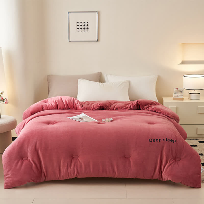 Couverture en peluche moelleuse et chaude avec imprimé lettre - image 11