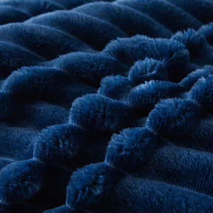 Couverture en peluche côtelée unie - image 9