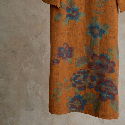 Chemise de nuit vintage en gaze de coton à fleurs de pêcher - image 4