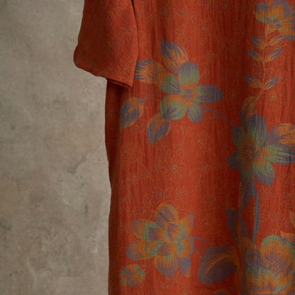 Chemise de nuit vintage en gaze de coton à fleurs de pêcher - image 9