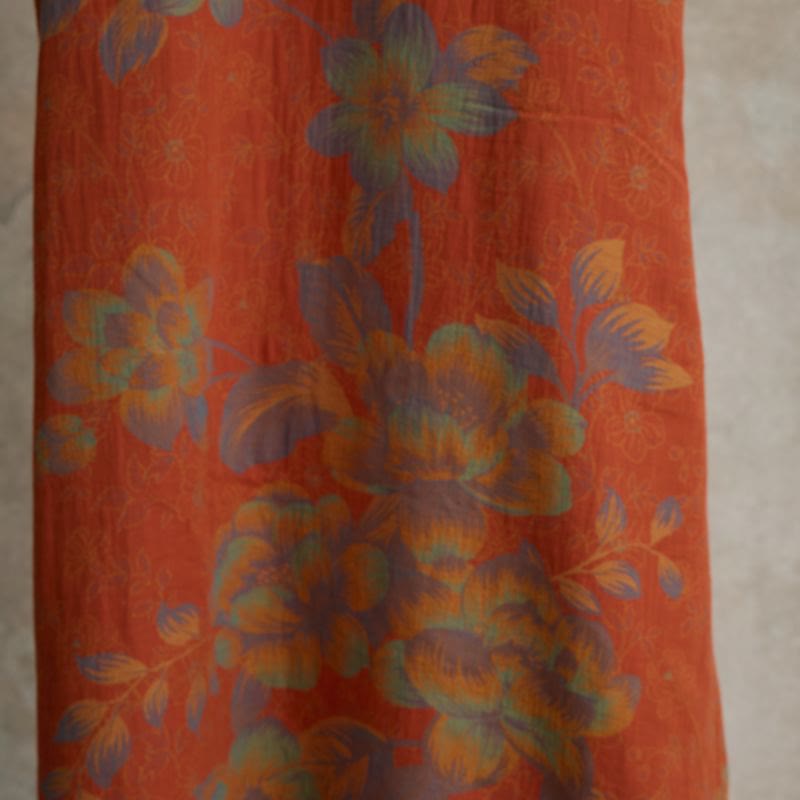 Chemise de nuit vintage en gaze de coton à fleurs de pêcher - image 10
