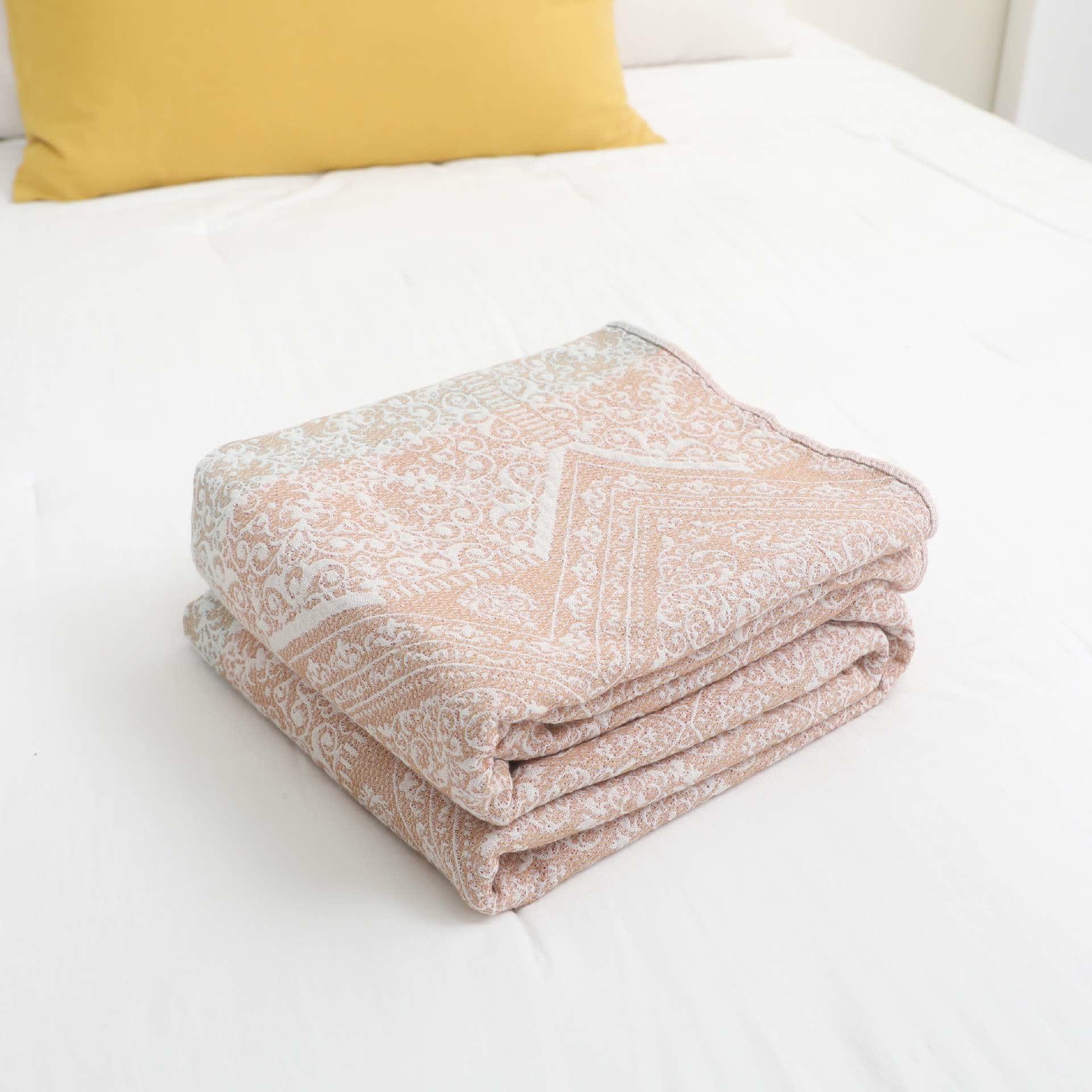 Couette en gaze de coton naturel à motif ethnique - image 2
