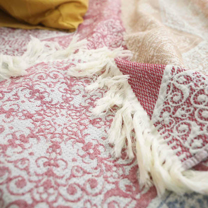 Couette en gaze de coton naturel à motif ethnique - image 3