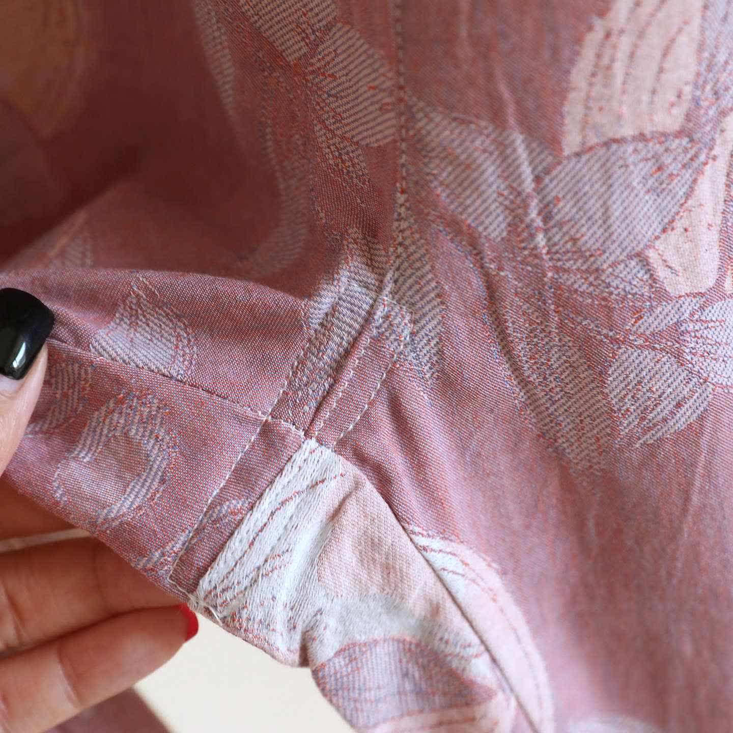 Ensemble de vêtements d'intérieur vintage en gaze de coton à motif grenade - image 12