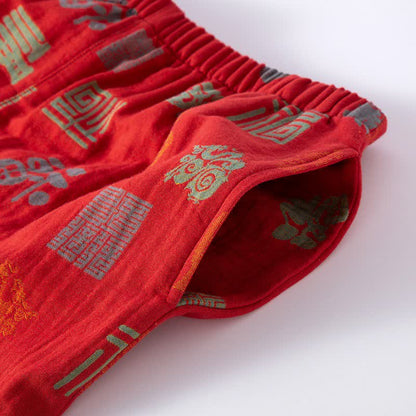Ensemble de vêtements de détente orientaux en gaze de coton - image 7