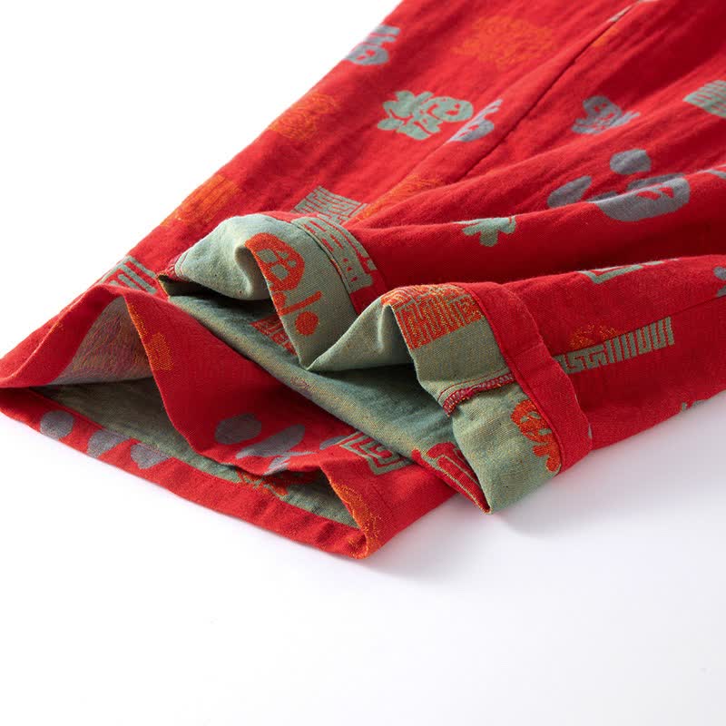 Ensemble de vêtements de détente orientaux en gaze de coton - image 6