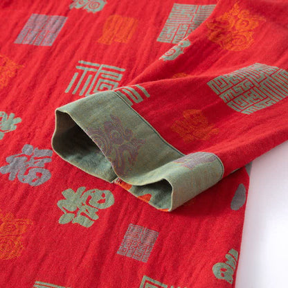 Ensemble de vêtements de détente orientaux en gaze de coton - image 3