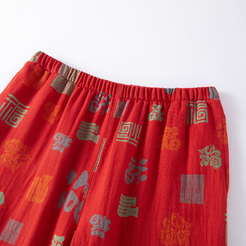 Ensemble de vêtements de détente orientaux en gaze de coton - image 5