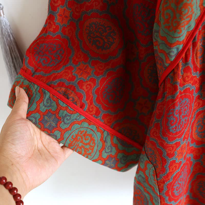Ensemble de vêtements d'intérieur rétro oriental en coton avec pompons - image 6