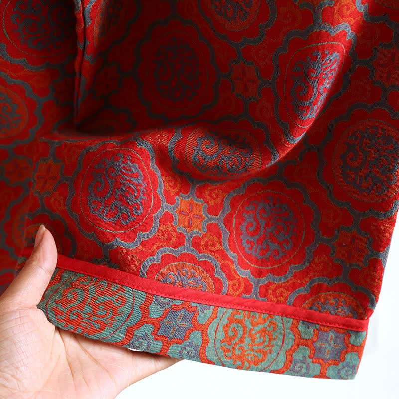Ensemble de vêtements d'intérieur rétro oriental en coton avec pompons - image 8