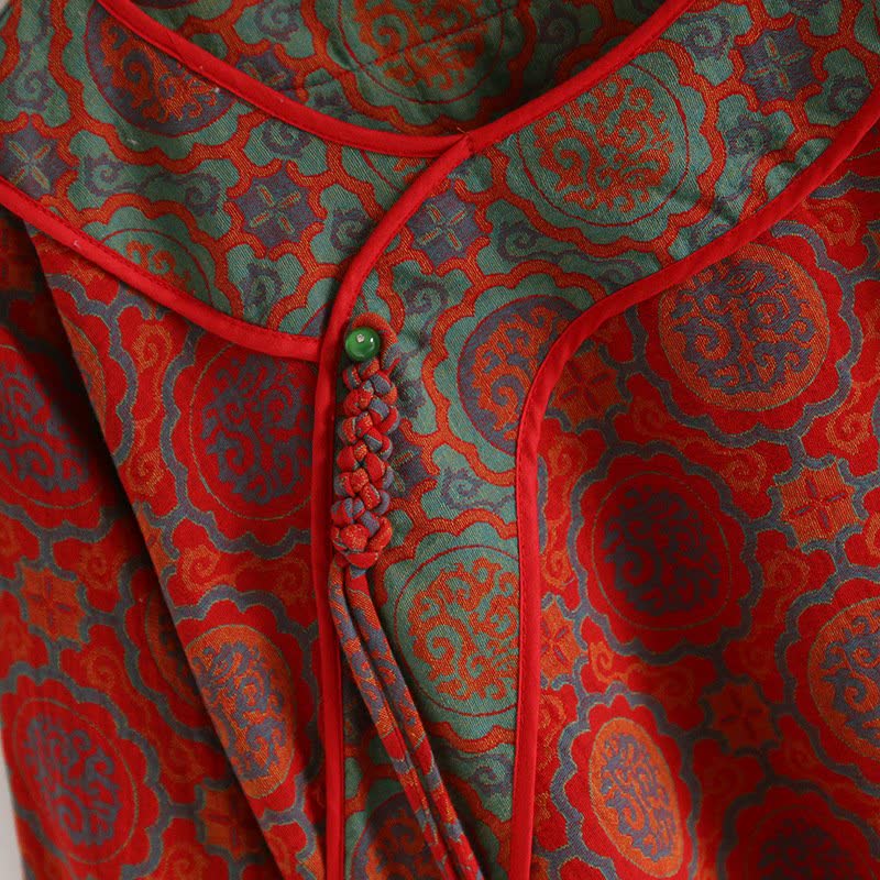 Ensemble de vêtements d'intérieur rétro oriental en coton avec pompons - image 5