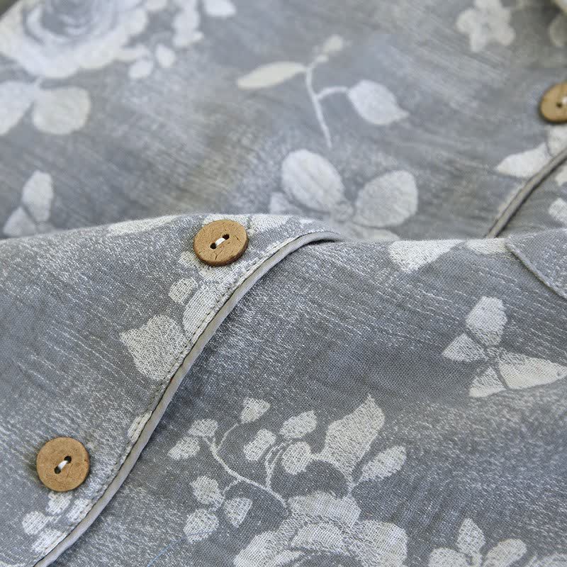 Ensemble de vêtements d'intérieur en coton naturel Grey Rose - image 5