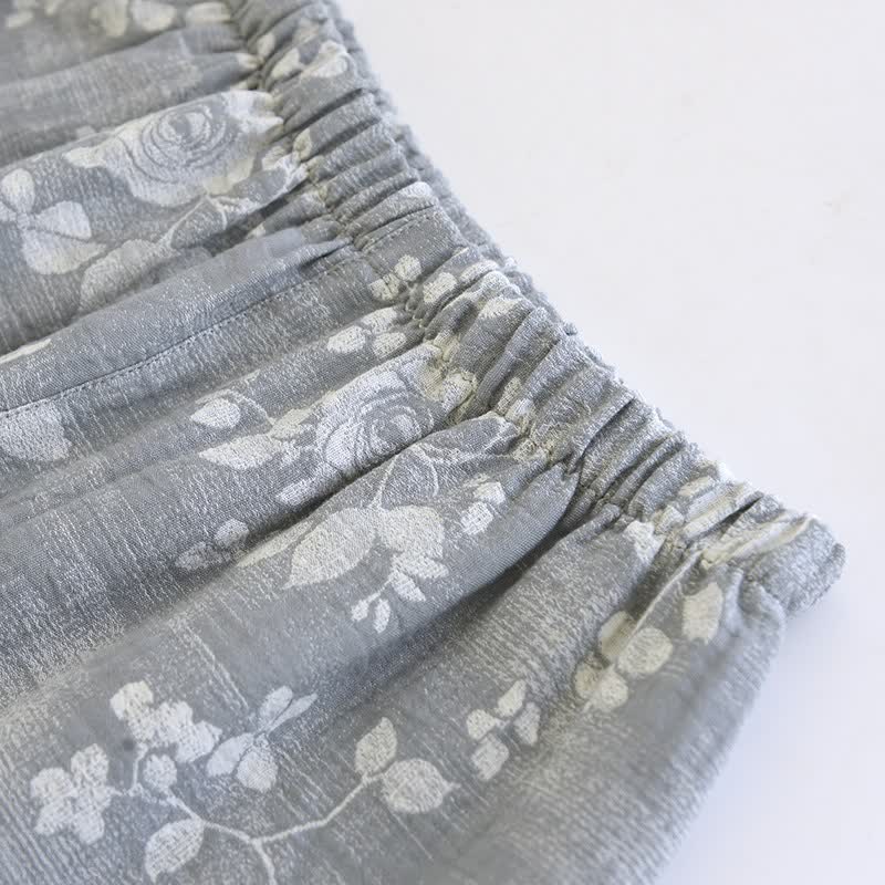 Ensemble de vêtements d'intérieur en coton naturel Grey Rose - image 9