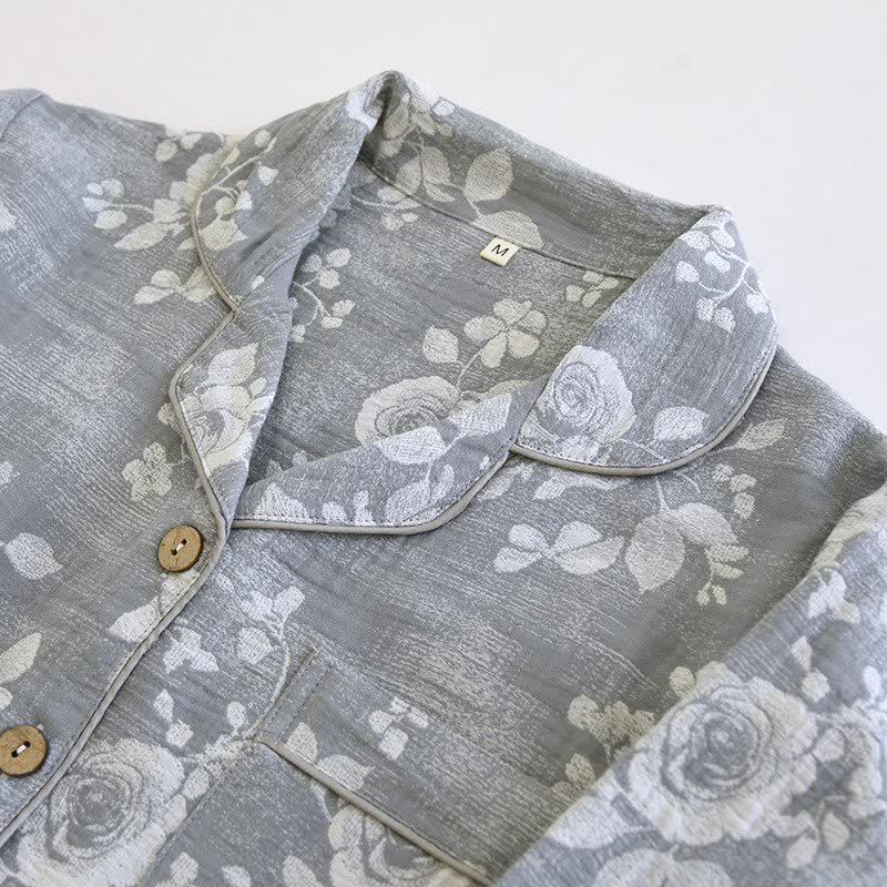 Ensemble de vêtements d'intérieur en coton naturel Grey Rose - image 3