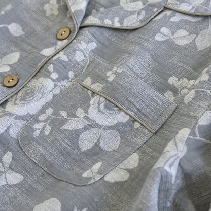 Ensemble de vêtements d'intérieur en coton naturel Grey Rose - image 4