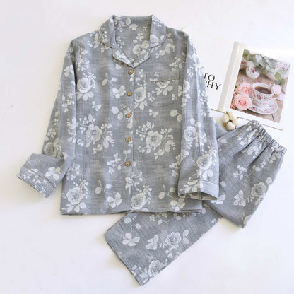 Ensemble de vêtements d'intérieur en coton naturel Grey Rose - image 1