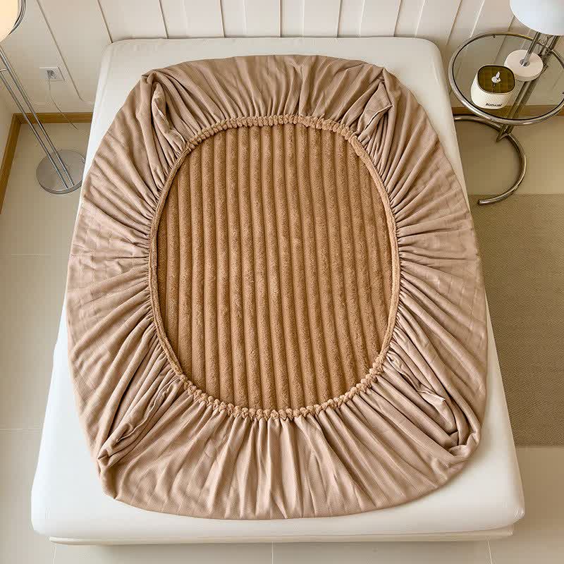 Drap-housse simple et chaud en polaire pelucheuse - image 2