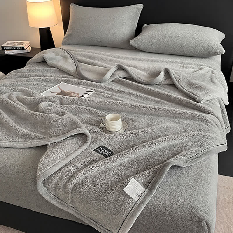 Drap-housse uni et chaud en peluche - image 12