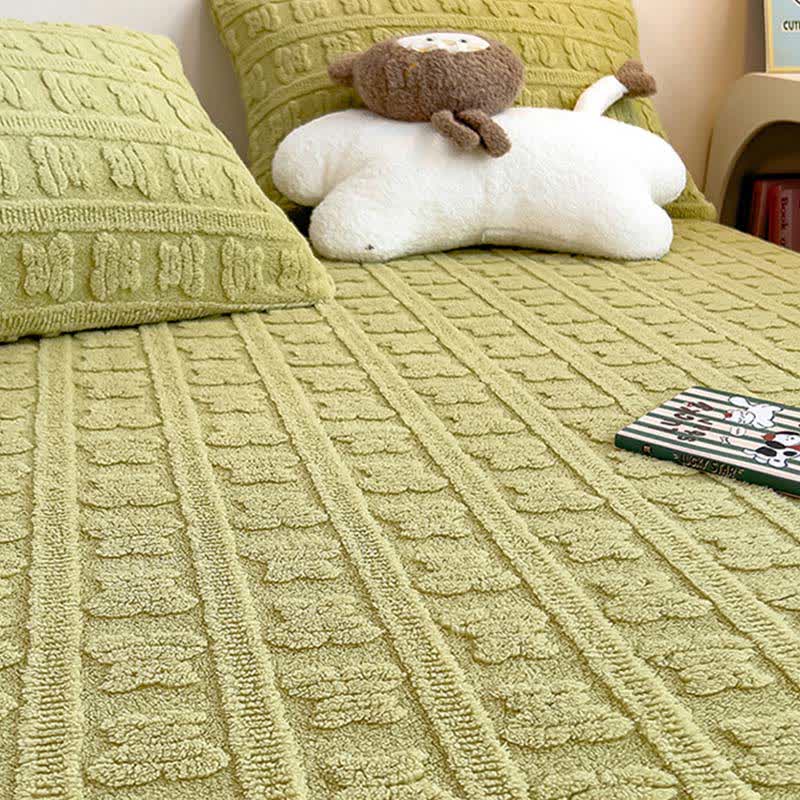 Drap-housse chaud en polaire d'ours rayé - image 6