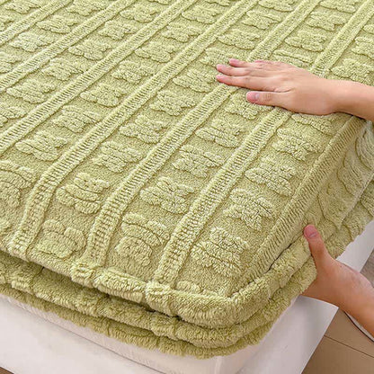 Drap-housse chaud en polaire d'ours rayé - image 7