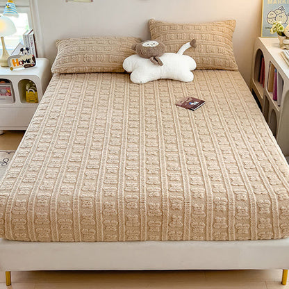 Drap-housse chaud en polaire d'ours rayé - image 12