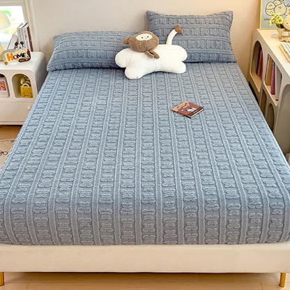 Drap-housse chaud en polaire d'ours rayé - image 18