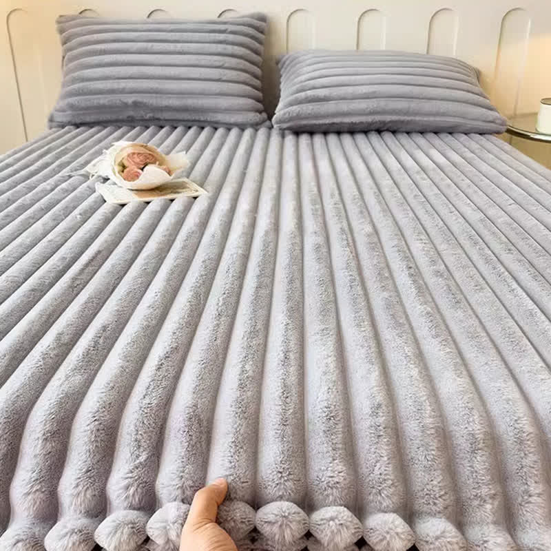 Drap-housse simple et chaud en polaire pelucheuse - image 6