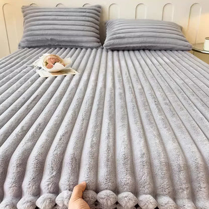 Drap-housse simple et chaud en polaire pelucheuse - image 6