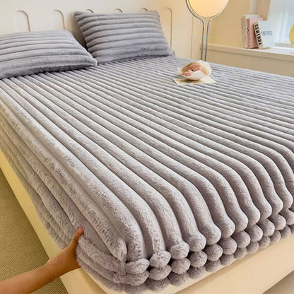 Drap-housse simple et chaud en polaire pelucheuse - image 8