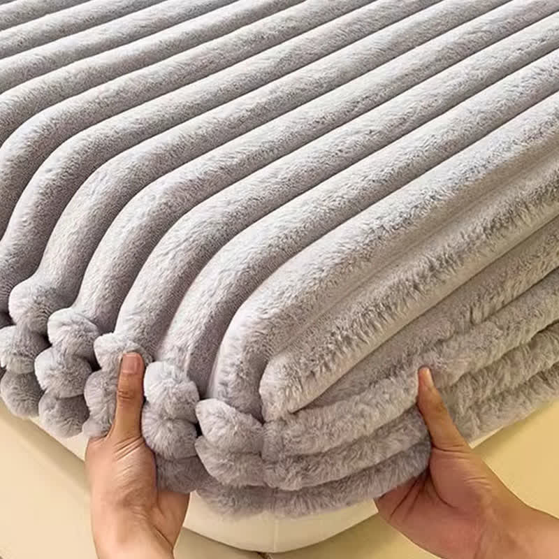 Drap-housse simple et chaud en polaire pelucheuse - image 10