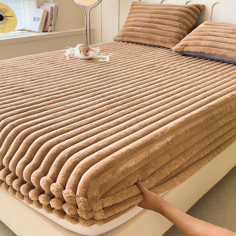 Drap-housse simple et chaud en polaire pelucheuse - image 13
