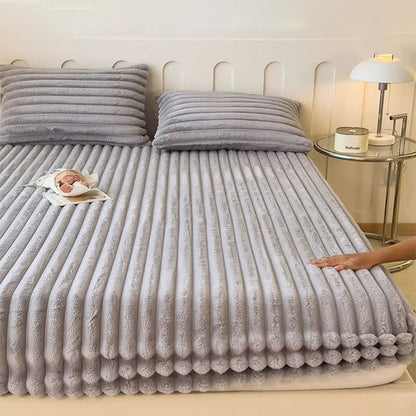 Drap-housse simple et chaud en polaire pelucheuse - image 7