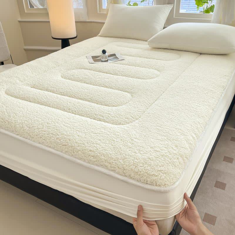 Drap-housse Sherpa uni et chaud - image 2