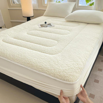 Drap-housse Sherpa uni et chaud - image 2