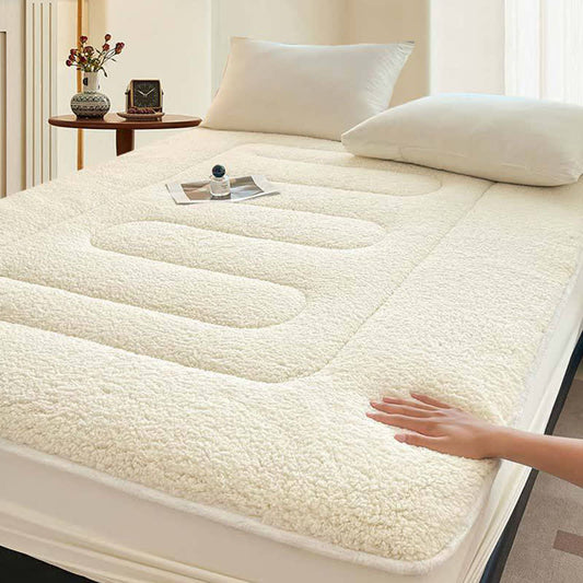 Drap-housse Sherpa uni et chaud - Blanc - 200 cm x 220 cm - image 0