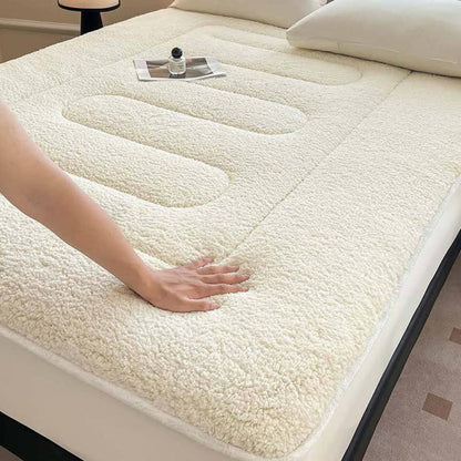 Drap-housse Sherpa uni et chaud - image 4