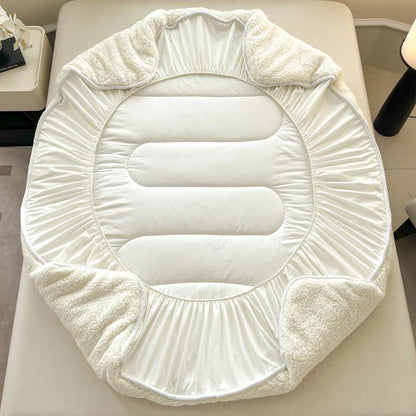 Drap-housse Sherpa uni et chaud - image 5