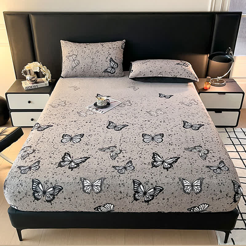 Drap-housse chaud en polaire papillon - image 1