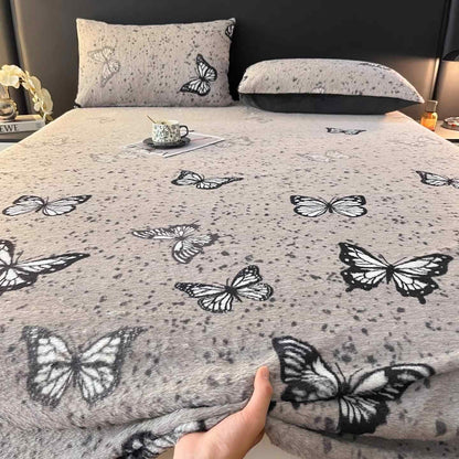 Drap-housse chaud en polaire papillon - image 2