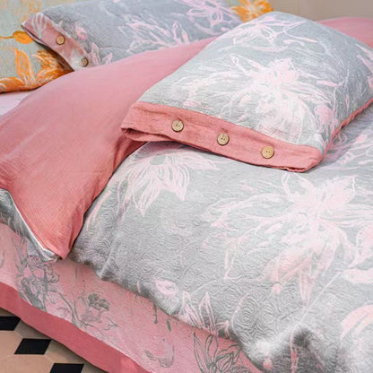 Parure de lit en gaze de coton Dahlia (4 pièces) - image 10