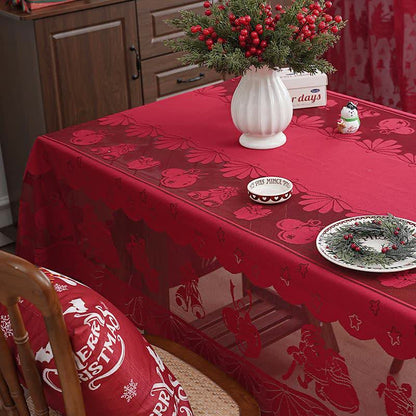 Nappe décorative avec dentelle brodée de Noël - image 3