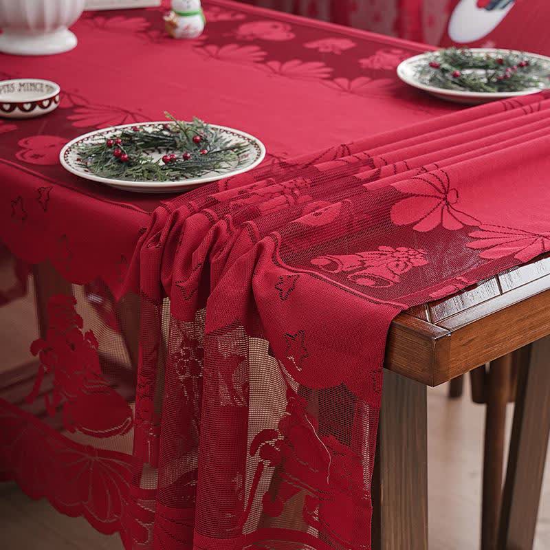 Nappe décorative avec dentelle brodée de Noël - image 4