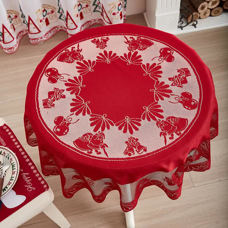 Nappe décorative avec dentelle brodée de Noël - image 8
