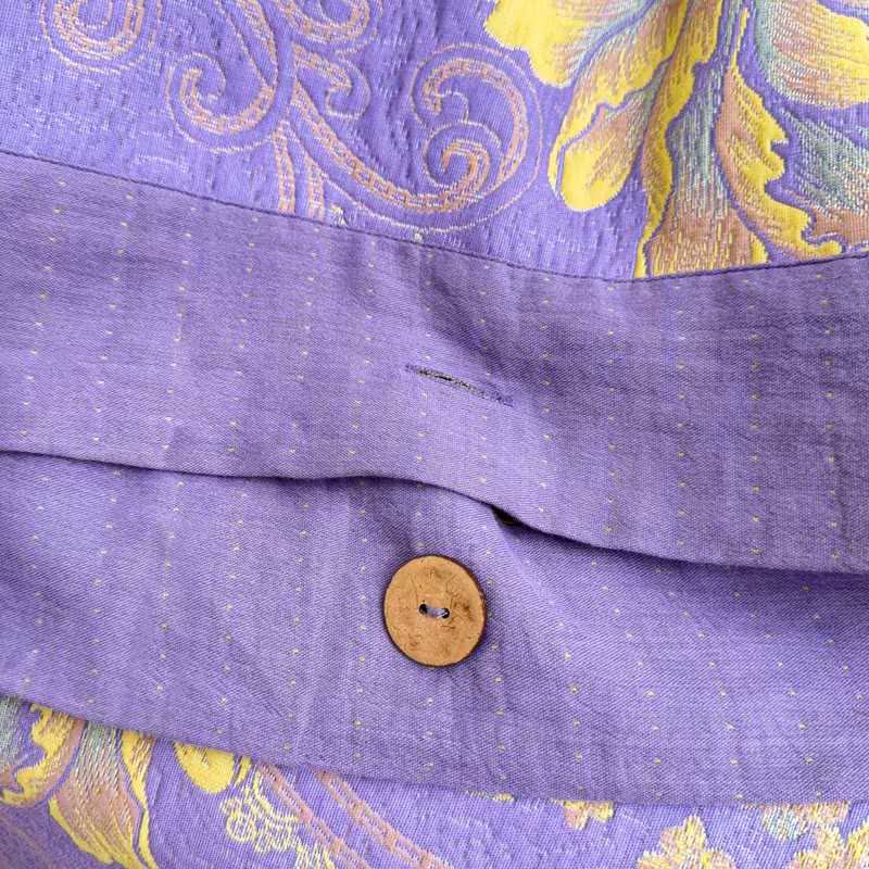 Parure de lit luxueuse en gaze de coton à motif pivoine (4 pièces) - image 7