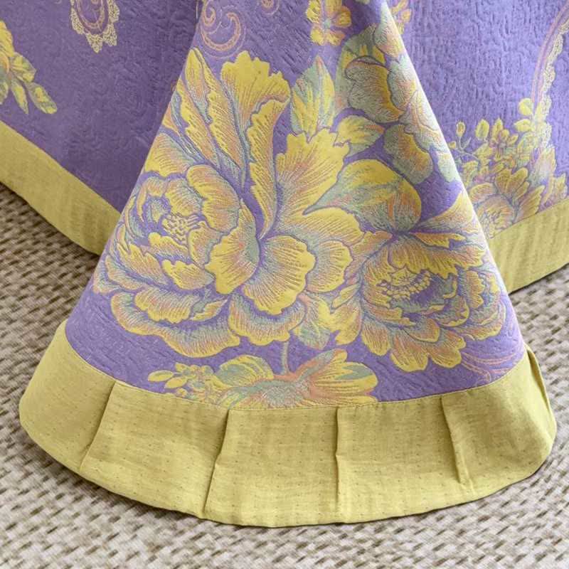 Parure de lit luxueuse en gaze de coton à motif pivoine (4 pièces) - image 8