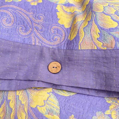 Parure de lit luxueuse en gaze de coton à motif pivoine (4 pièces) - image 6