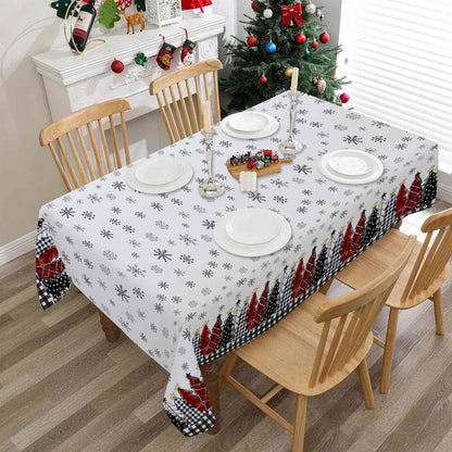 Nappe à imprimé sapin de Noël et flocon de neige - image 2